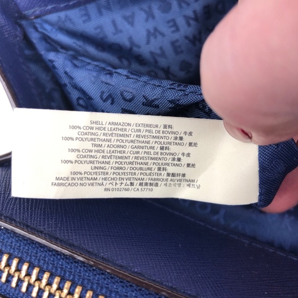 Kate Spade Newbury Lane Jules Navy Leather Tote - Picture 5 of 8